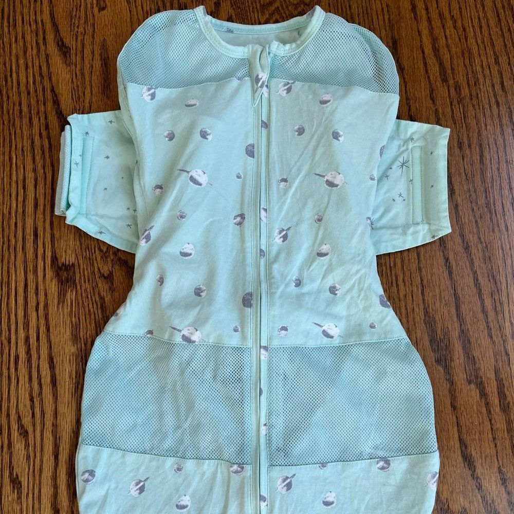 Happiest Baby sleep sack for SNOO - size medium - teal planets